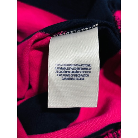 Ralph Lauren Kids Girls 2T Pink Navy Stripe Rugby Polo Dress Short Sleeve - Picture 4 of 6